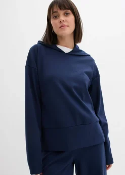 Online Sudadera con capucha de cómodo tejido Punto di Roma Mujer Ropa Cómoda
