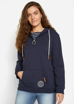 Discount Sudadera con capucha de mezcla de algodón Mujer Ropa Cómoda