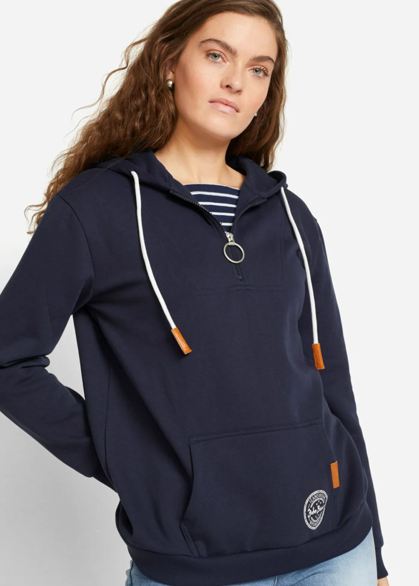 Discount Sudadera con capucha de mezcla de algodón Mujer Ropa Cómoda