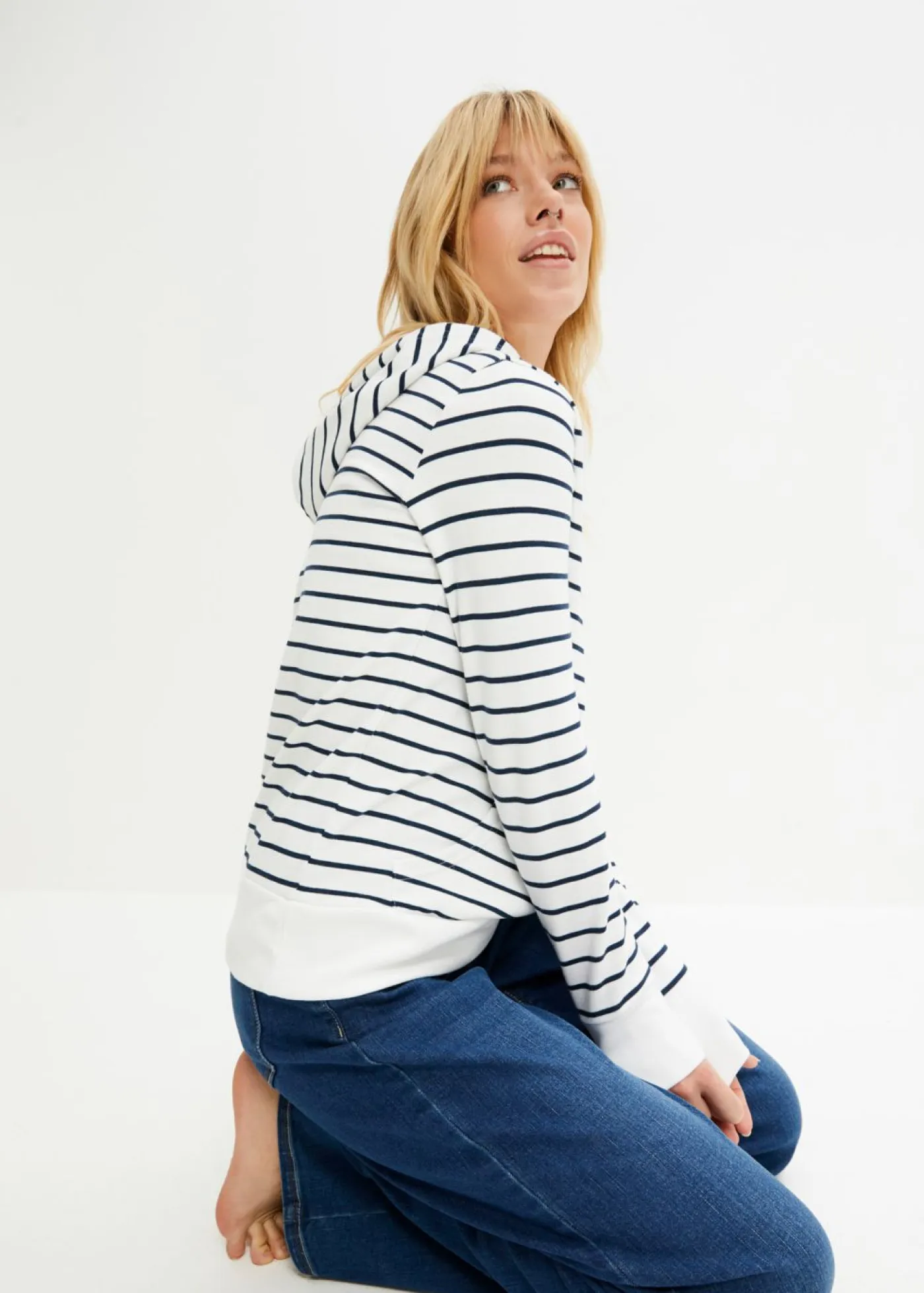 Sudadera con capucha de mezcla de algodón Mujer Ropa Cómoda|Novedades