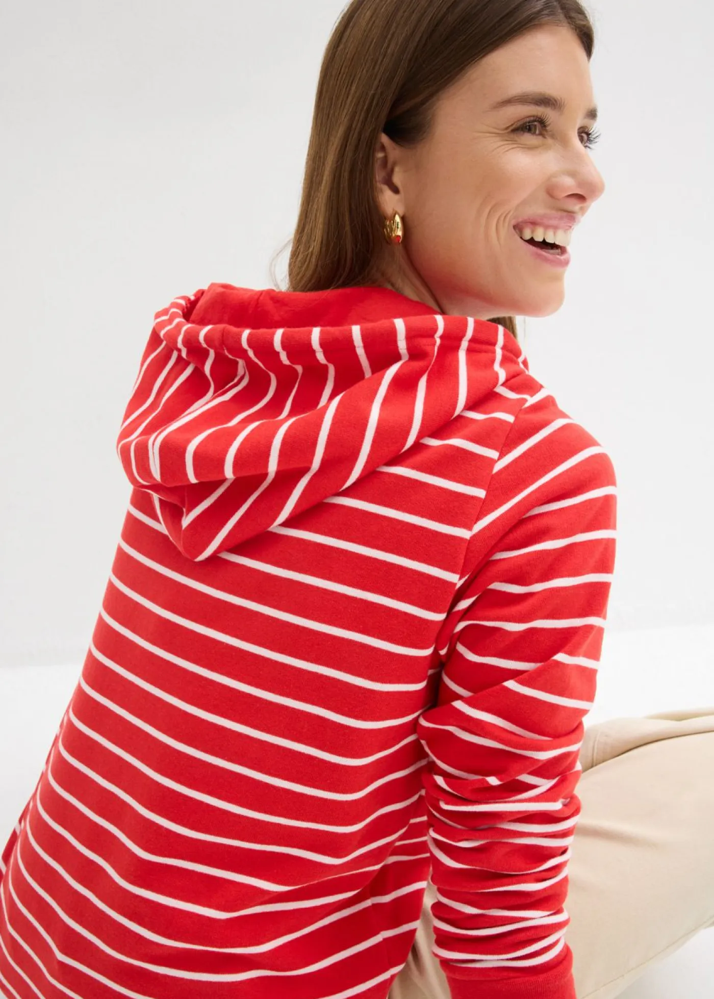 New Sudadera con capucha de mezcla de algodón Mujer Ropa Cómoda|Novedades