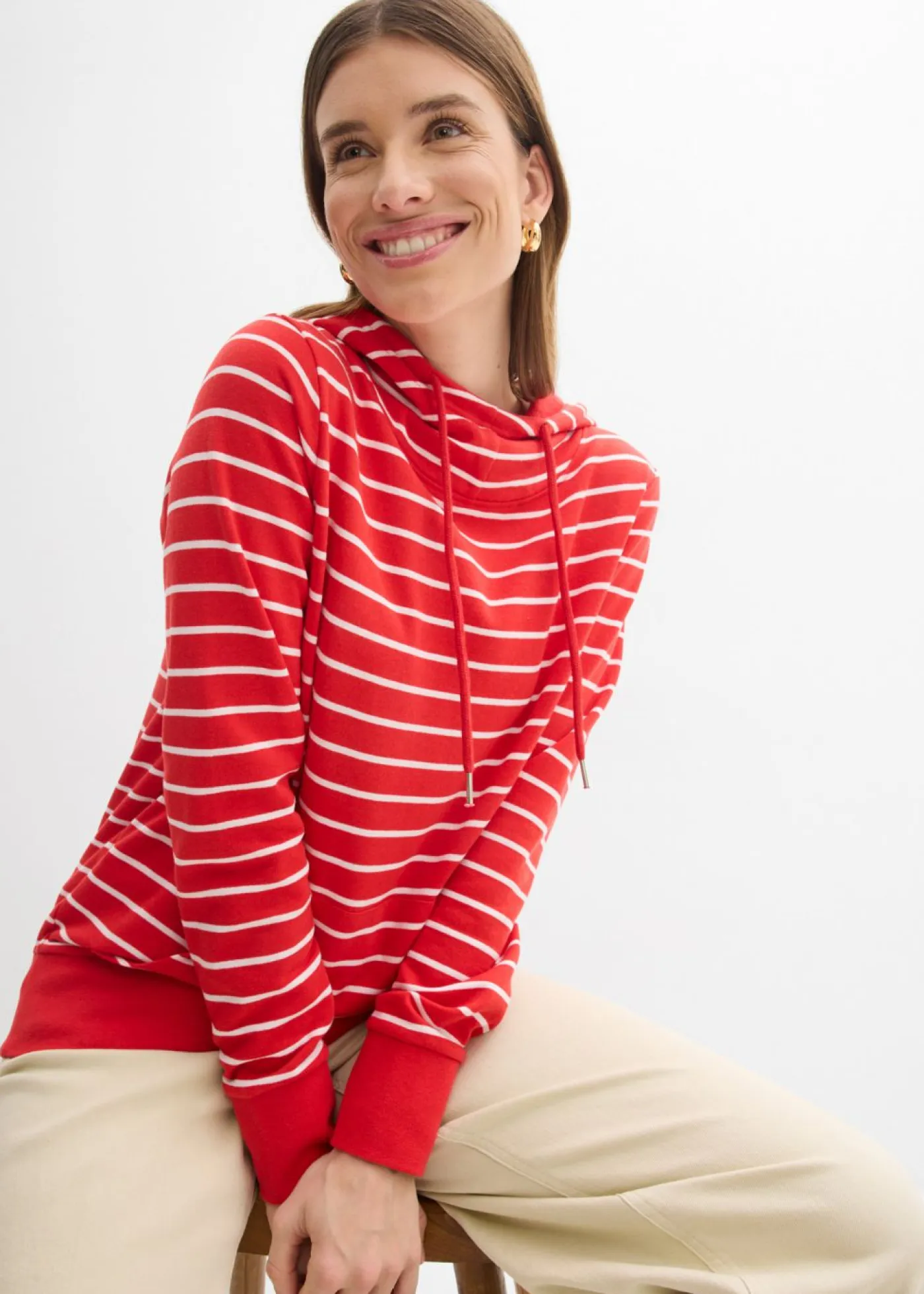 New Sudadera con capucha de mezcla de algodón Mujer Ropa Cómoda|Novedades