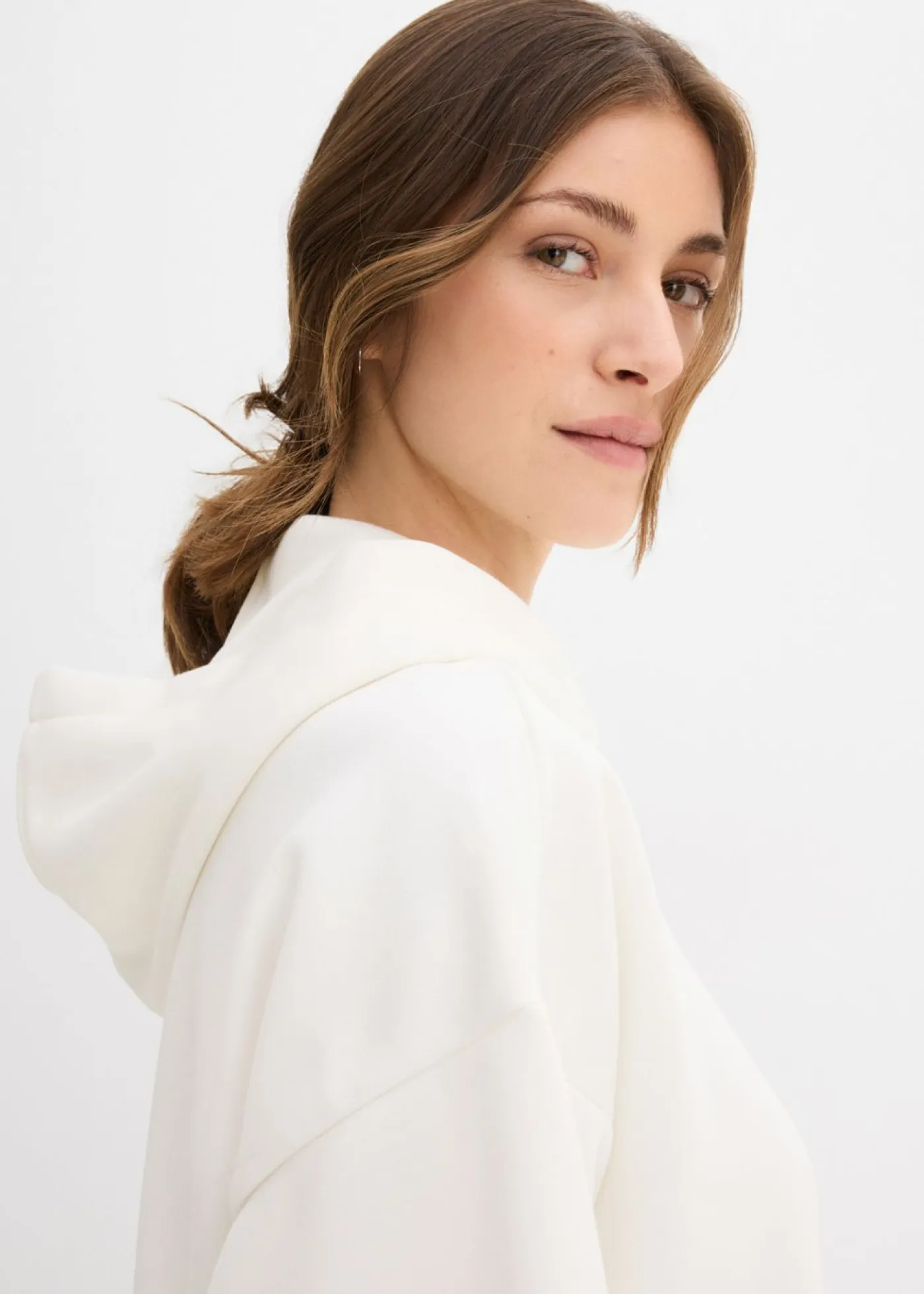 Best Sudadera con capucha de mezcla de viscosa ligeramente brillante Mujer Esenciales|Ropa Cómoda