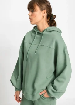 Sudadera con capucha oversize en mezcla de algodón suave Mujer Ropa Cómoda