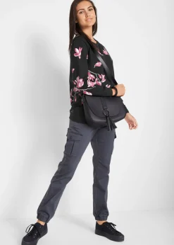 New Sudadera con estampado de flores de corte holgado Mujer Ropa Cómoda