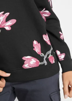 New Sudadera con estampado de flores de corte holgado Mujer Ropa Cómoda