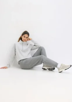 New Sudadera de algodón orgánico puro Mujer Básicos|Ropa Cómoda