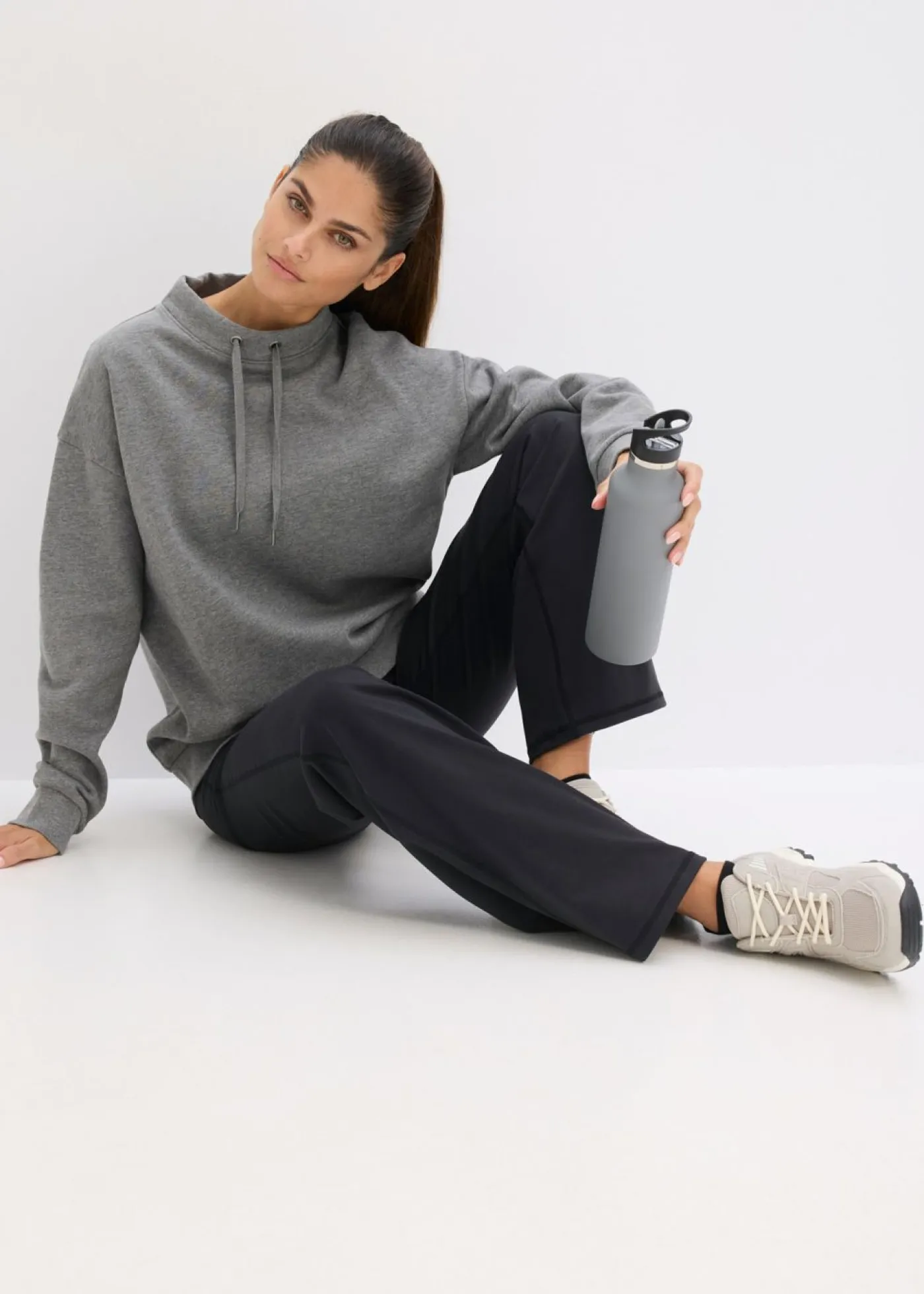 Sudadera de algodón orgánico puro Mujer Básicos|Ropa Cómoda
