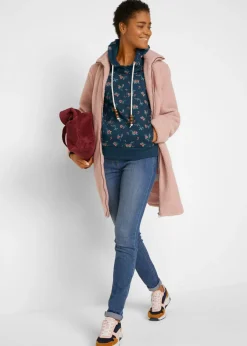 Outlet Sudadera de algodón puro con capucha y cordones Mujer Ropa Cómoda
