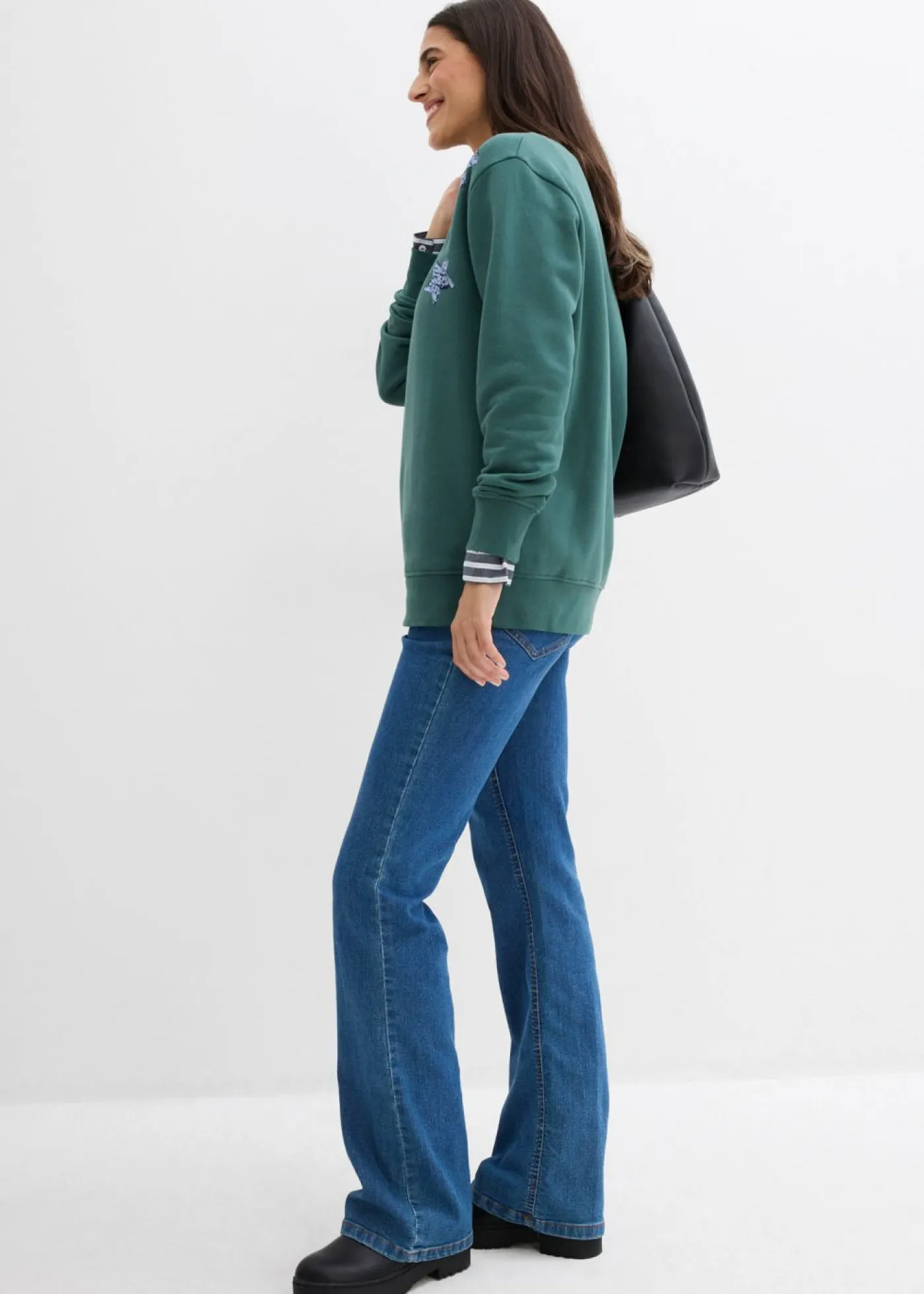 Clearance Sudadera de mezcla de algodón Mujer Ropa Cómoda