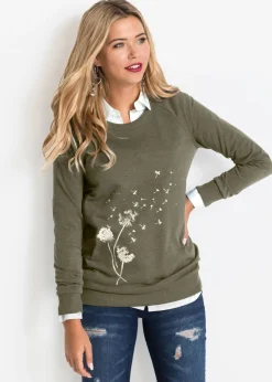 Online Sudadera de mezcla de algodón Mujer Ropa Cómoda
