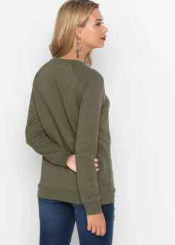 Online Sudadera de mezcla de algodón Mujer Ropa Cómoda