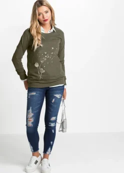 Online Sudadera de mezcla de algodón Mujer Ropa Cómoda
