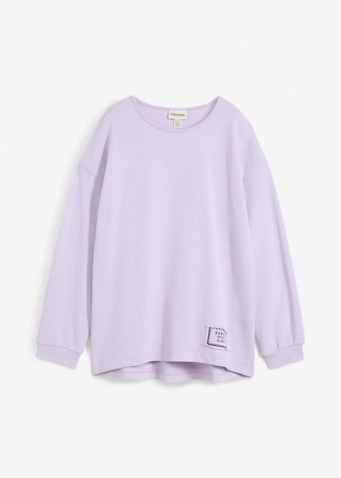 Sale Sudadera de mezcla de algodón con bajo asimétrico Mujer Ropa Cómoda