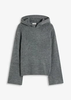 Clearance Sudadera de punto con capucha Mujer Jerséis|Ropa De Punto