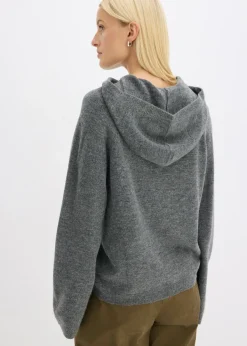Clearance Sudadera de punto con capucha Mujer Jerséis|Ropa De Punto