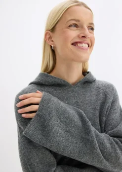 Clearance Sudadera de punto con capucha Mujer Jerséis|Ropa De Punto