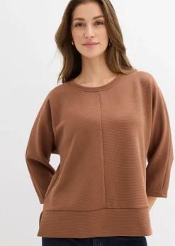 Discount Sudadera de tejido estructurado Mujer Ropa Cómoda|Novedades