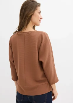 Discount Sudadera de tejido estructurado Mujer Ropa Cómoda|Novedades