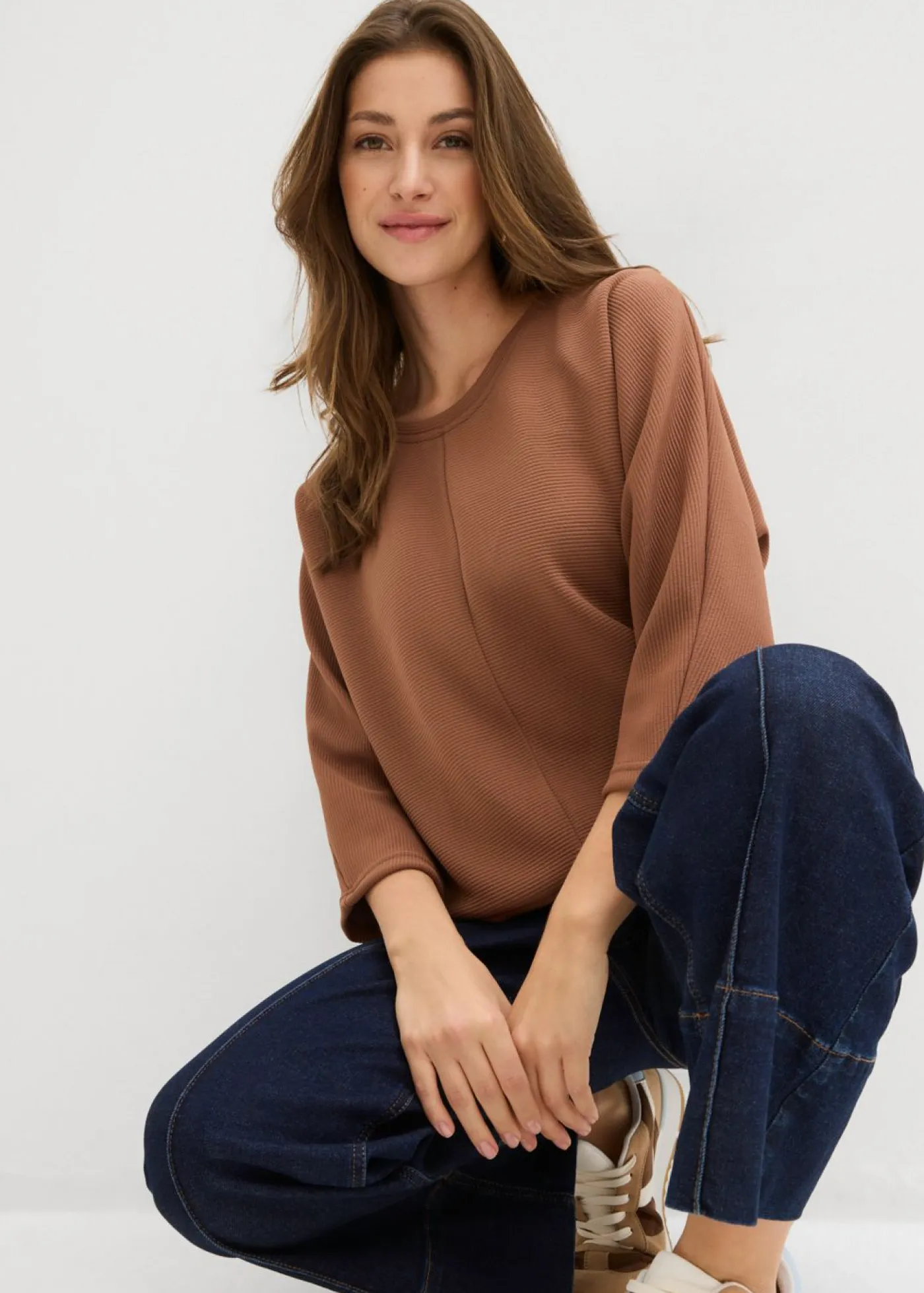 Discount Sudadera de tejido estructurado Mujer Ropa Cómoda|Novedades
