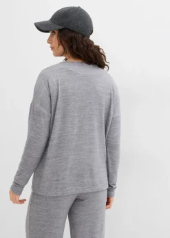 Clearance Sudadera holgada con aspecto de punto Mujer Ropa Cómoda