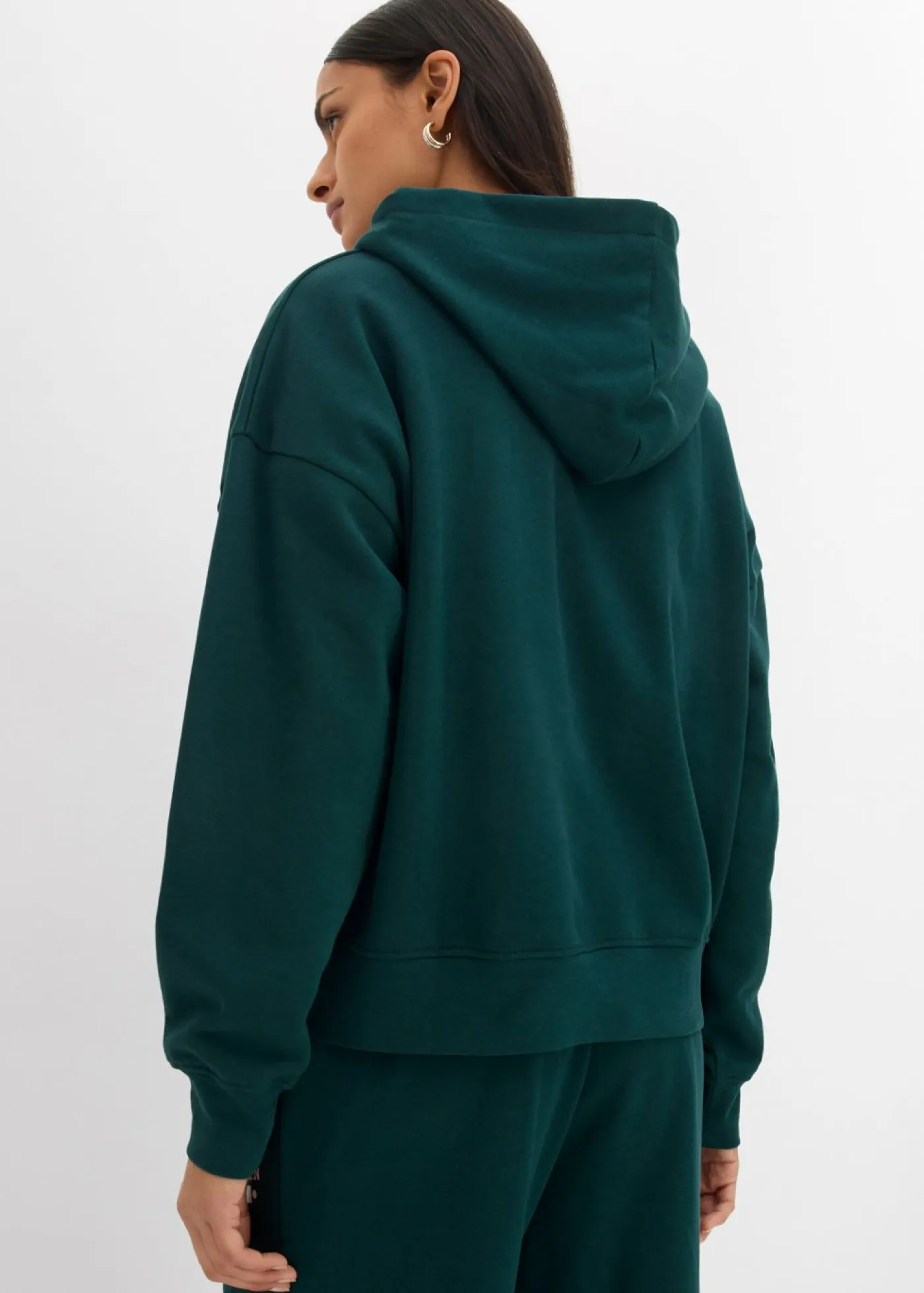 Sudadera holgada de algodón puro con capucha Mujer Ropa Cómoda
