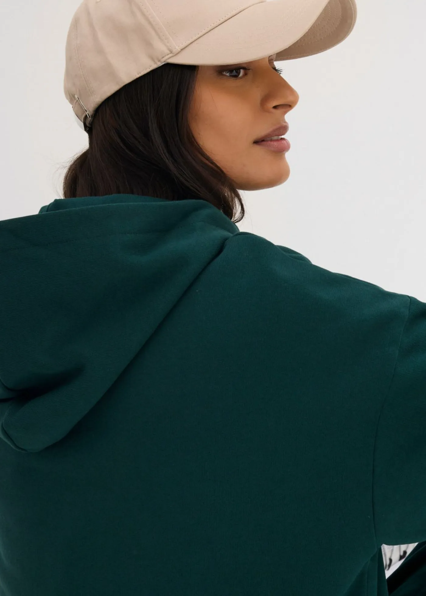 Sudadera holgada de algodón puro con capucha Mujer Ropa Cómoda
