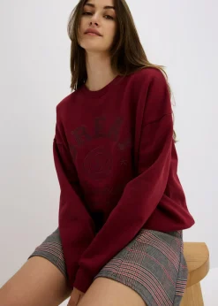 Best Sudadera holgada de algodón puro Mujer Ropa Cómoda