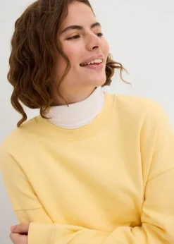 New Sudadera holgada de algodón puro Mujer Básicos|Ropa Cómoda