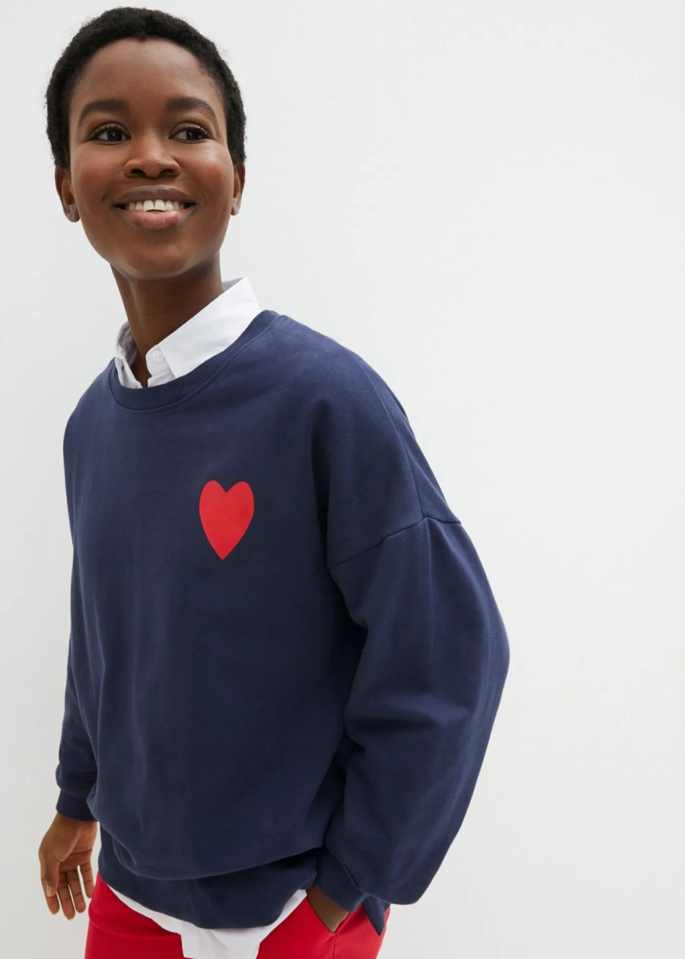 Sale Sudadera holgada de algodón orgánico Mujer Ropa Cómoda