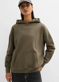 Clearance Sudadera holgada de algodón orgánico puro Mujer Ropa Cómoda
