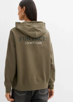 Clearance Sudadera holgada de algodón orgánico puro Mujer Ropa Cómoda