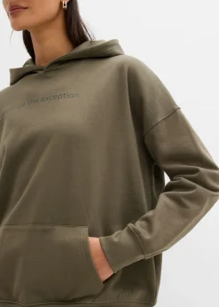 Clearance Sudadera holgada de algodón orgánico puro Mujer Ropa Cómoda
