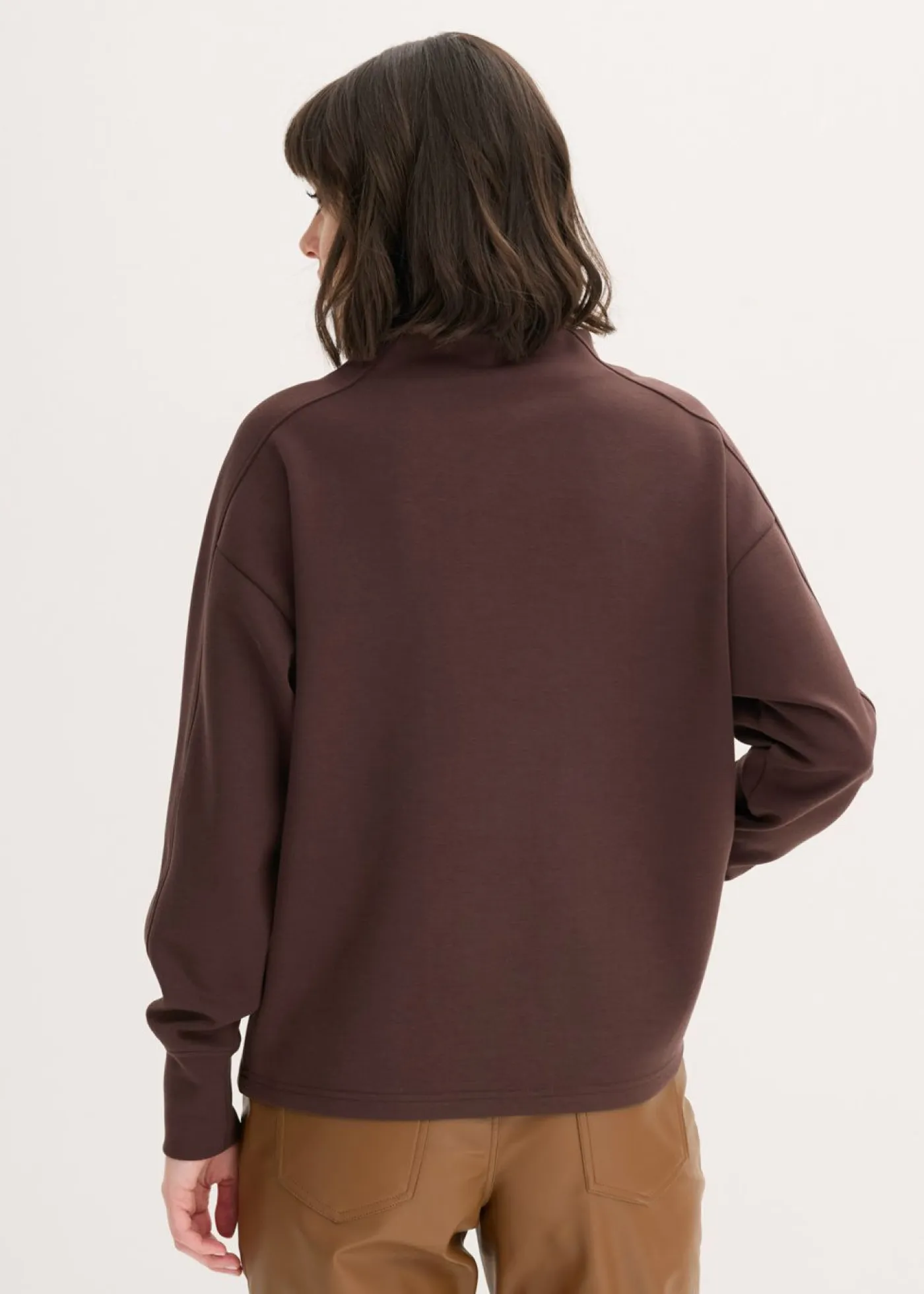 Outlet Sudadera holgada de neopreno suave Mujer Básicos|Ropa Cómoda