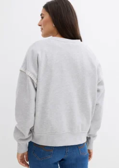 Sudadera holgada en mezcla de algodón Mujer Ropa Cómoda