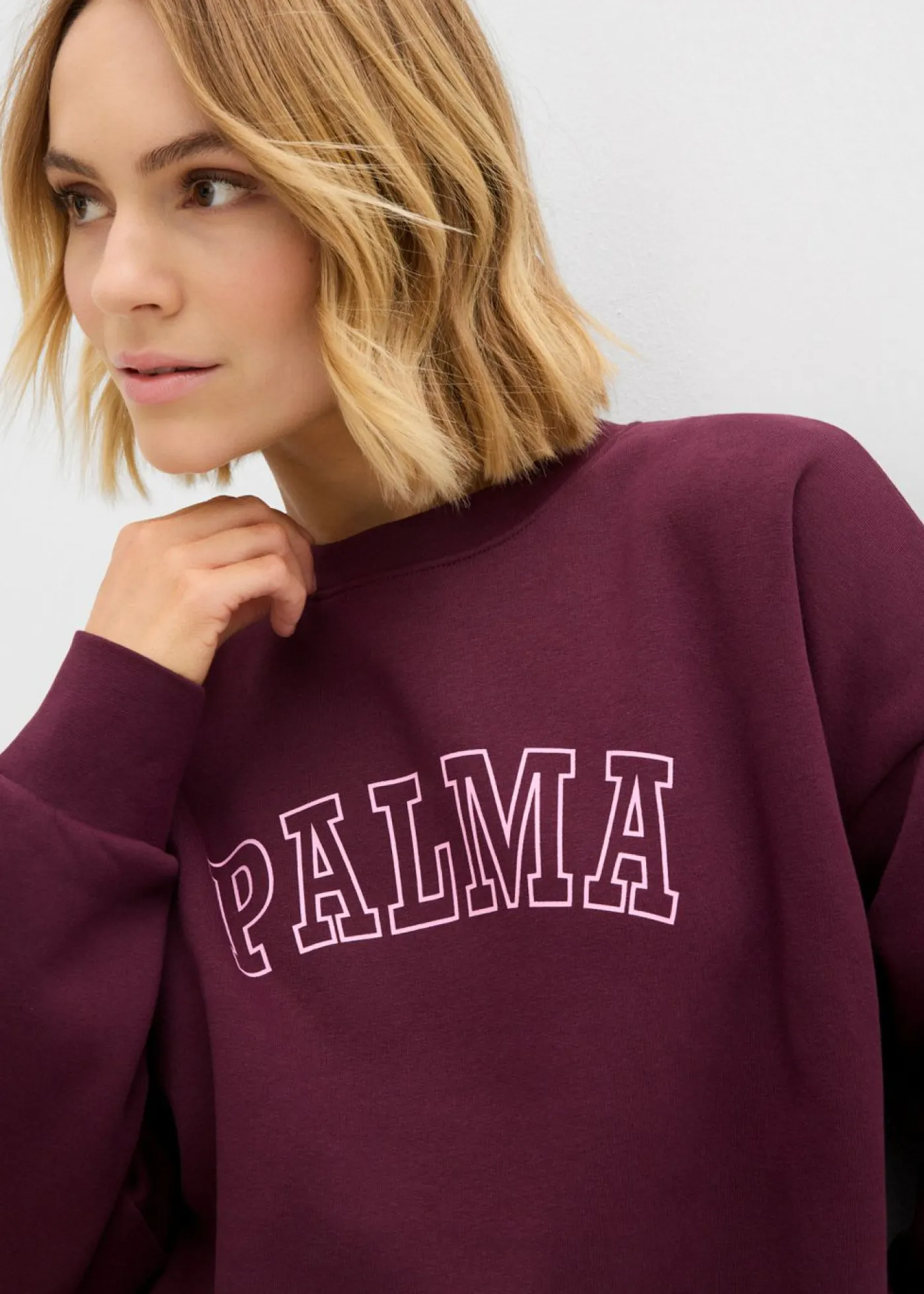 Discount Sudadera holgada en mezcla de algodón Mujer Ropa Cómoda