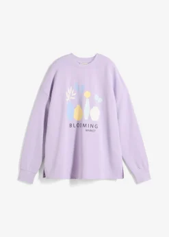Clearance Sudadera holgada en mezcla de algodón Mujer Ropa Cómoda