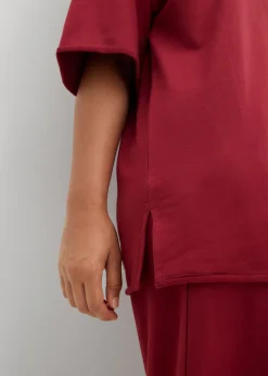 Clearance Sudadera larga de algodón puro Mujer Ropa Cómoda