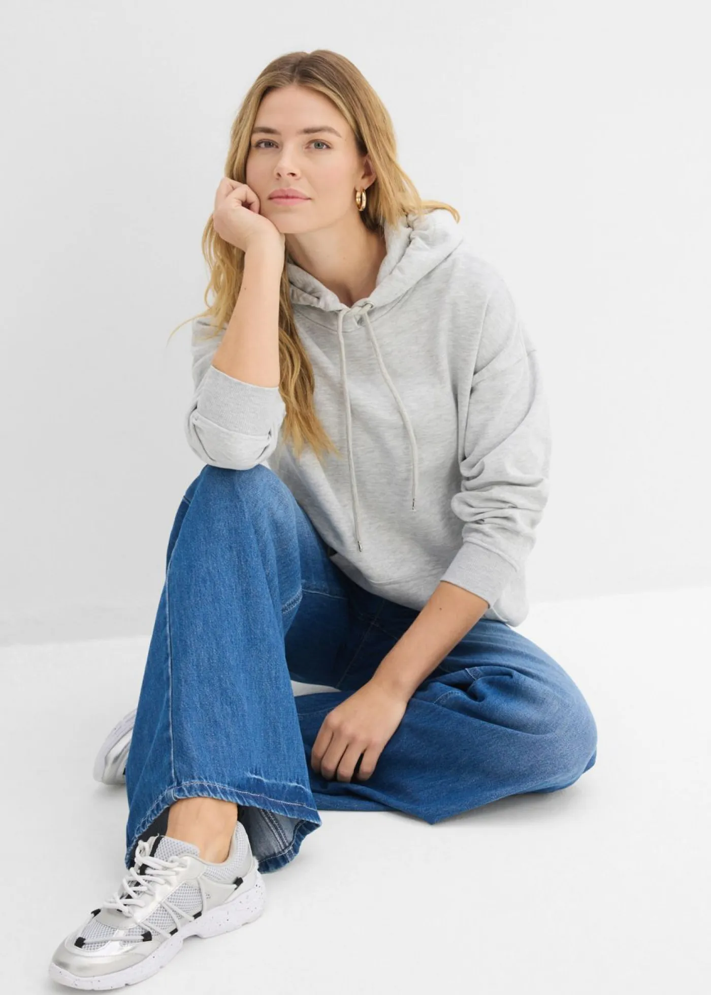 Sudadera oversize con capucha Mujer Básicos|Ropa Cómoda