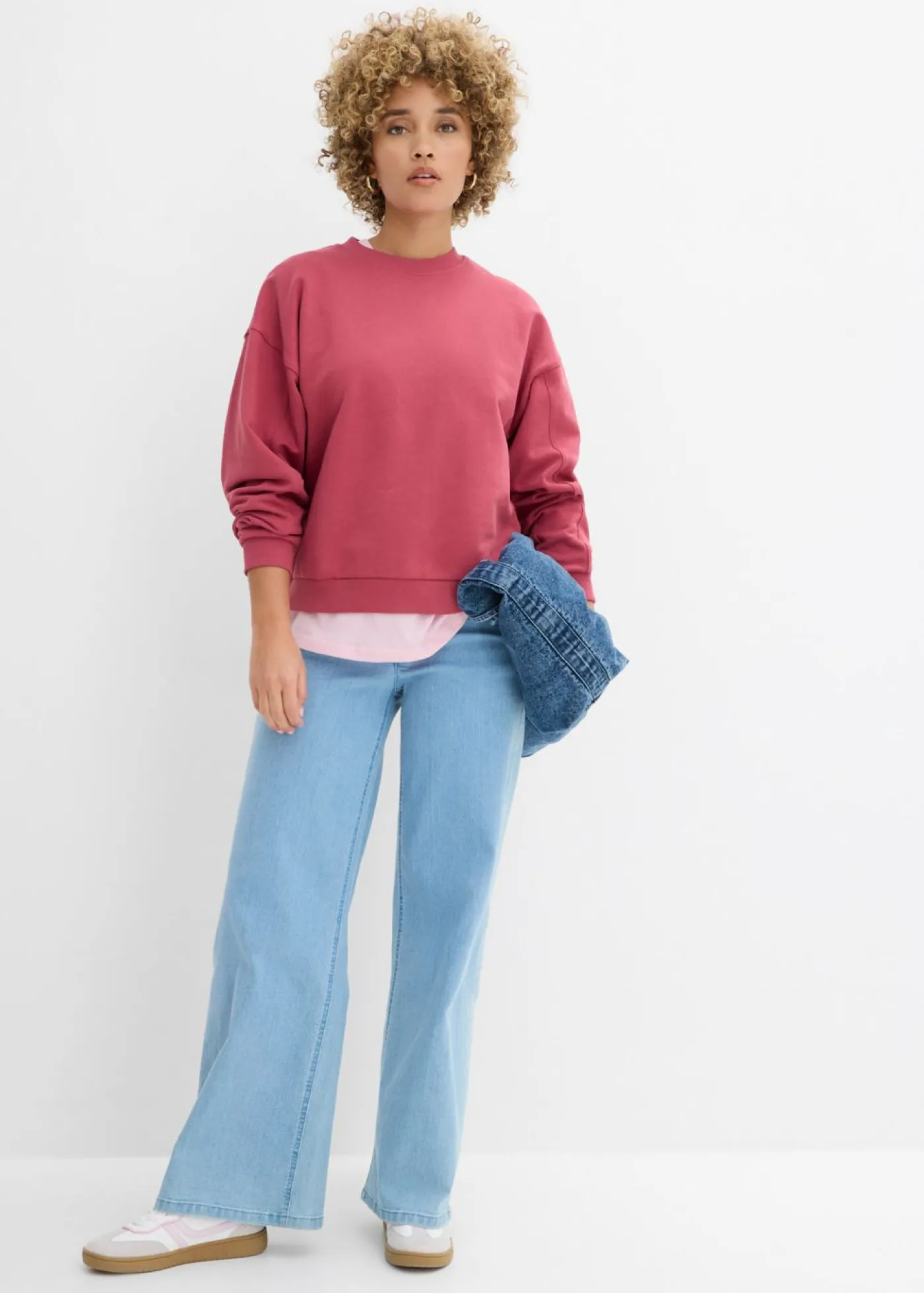 Outlet Sudadera oversize de algodón orgánico Mujer Ropa Cómoda|Novedades