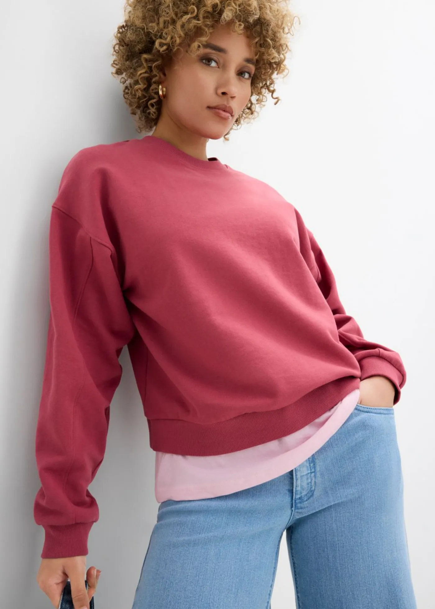 Outlet Sudadera oversize de algodón orgánico Mujer Ropa Cómoda|Novedades
