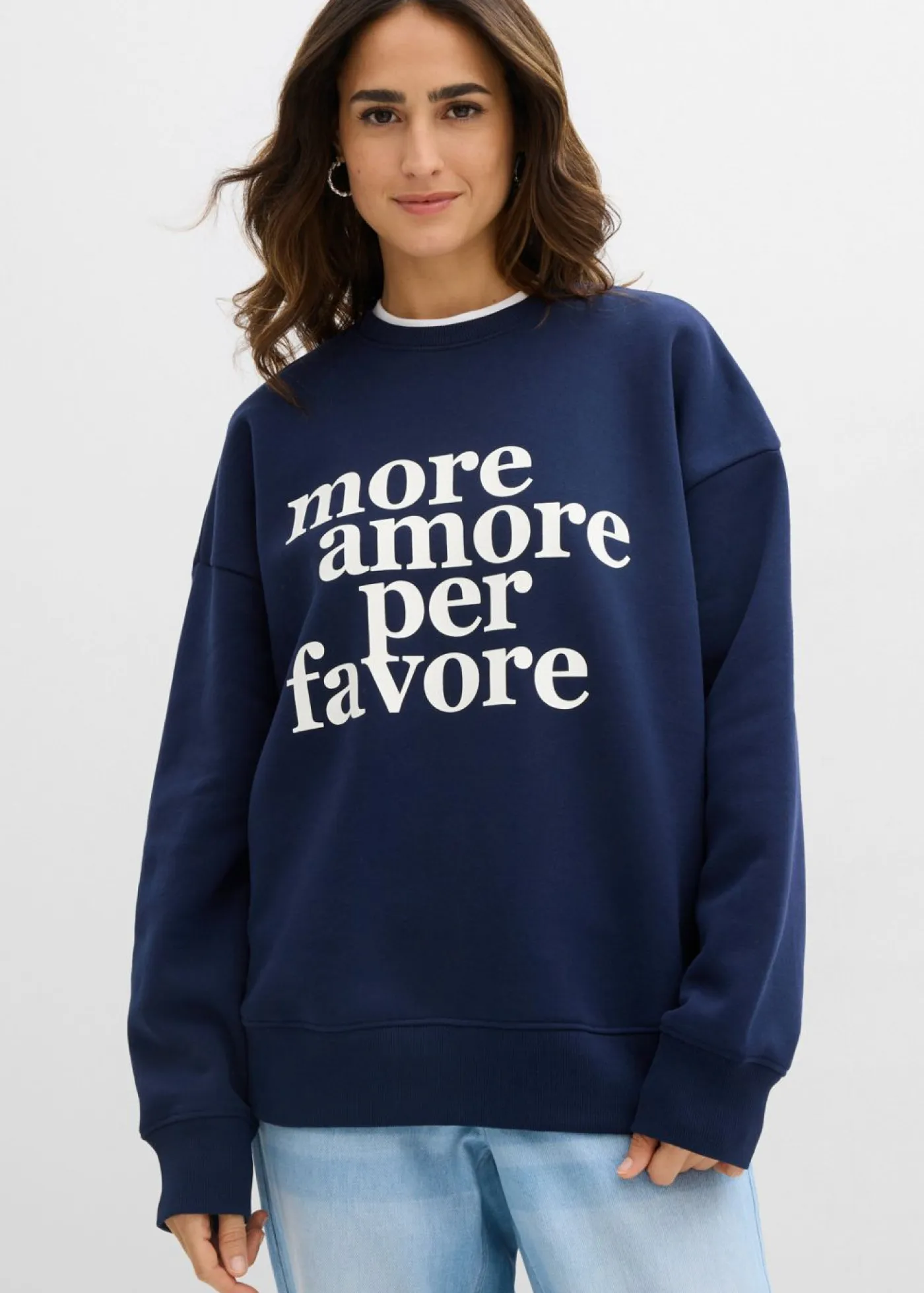 Best Sudadera oversize de mezcla de algodón Mujer Ropa Cómoda