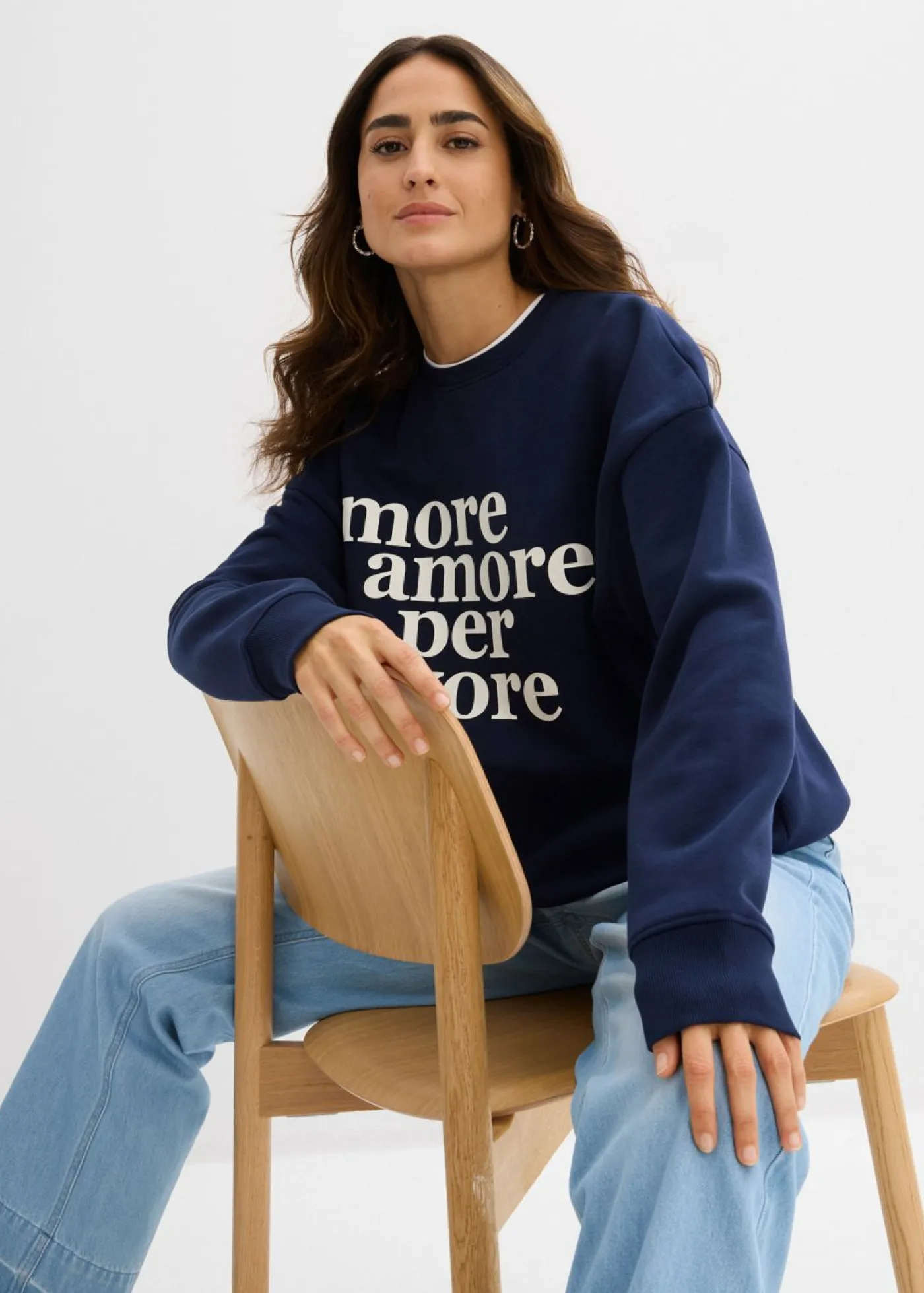 Best Sudadera oversize de mezcla de algodón Mujer Ropa Cómoda