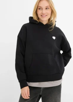 Sale Sudadera oversize de mezcla de algodón suave con capucha Mujer Ropa Cómoda|Novedades