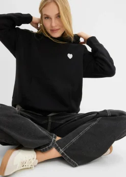 Sale Sudadera oversize de mezcla de algodón suave con capucha Mujer Ropa Cómoda|Novedades