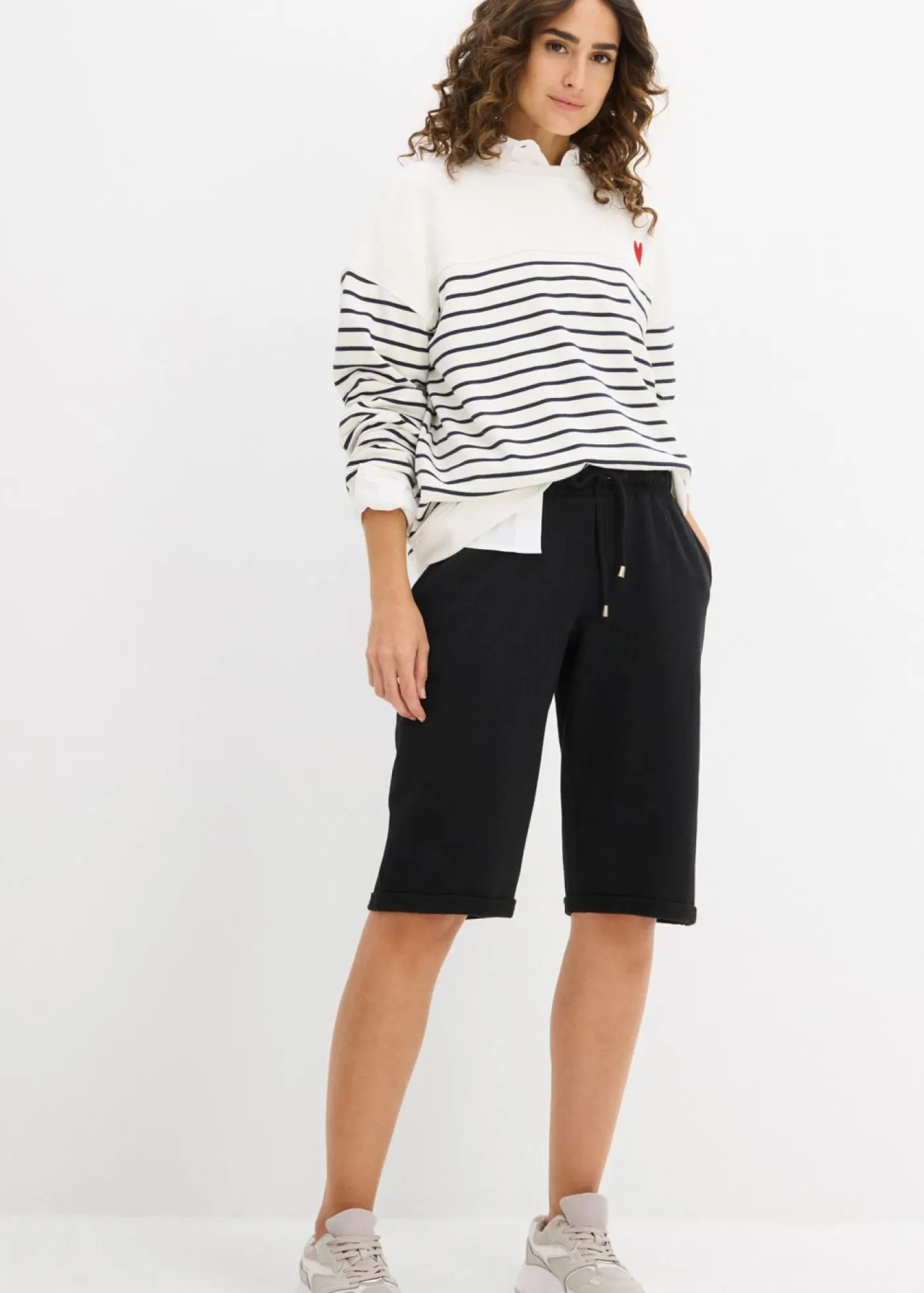 Online Sudadera oversize de mezcla de algodón Mujer Ropa Cómoda