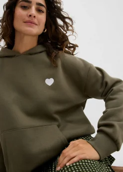 Sudadera oversize de mezcla de algodón suave con capucha Mujer Ropa Cómoda|Novedades