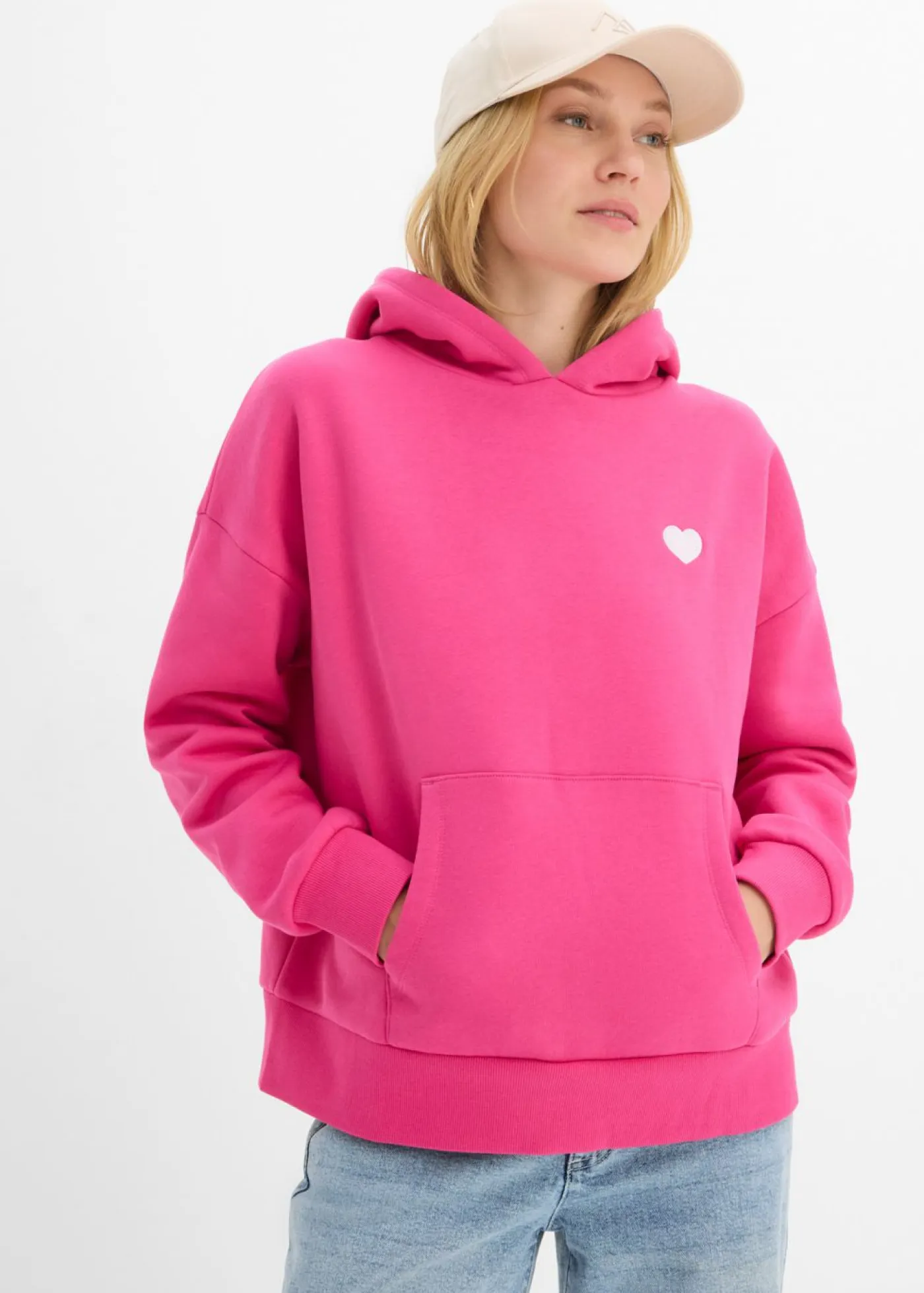 Sale Sudadera oversize de mezcla de algodón suave con capucha Mujer Ropa Cómoda|Novedades