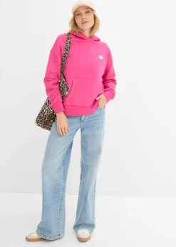 Sale Sudadera oversize de mezcla de algodón suave con capucha Mujer Ropa Cómoda|Novedades