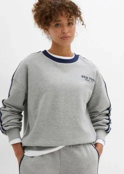 New Sudadera oversize en suave mezcla de algodón Mujer Ropa Cómoda